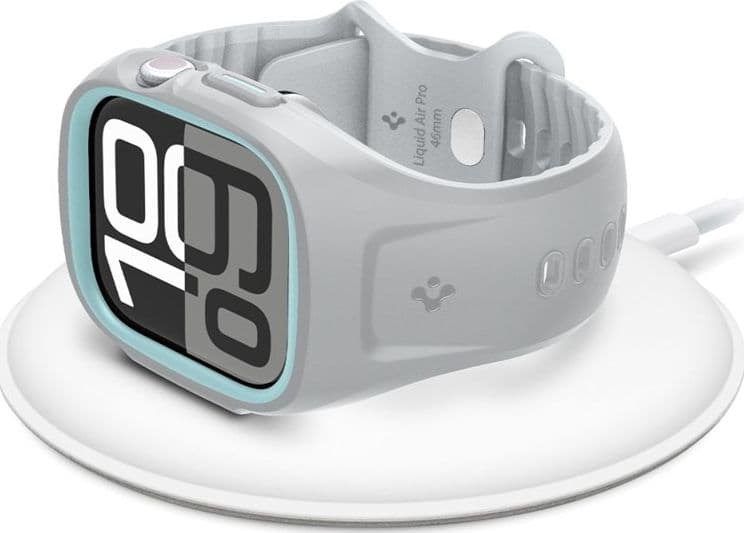 Spigen Liquid Air Pro - Band with Case for Apple Watch 10 46 mm (Grey) - 6