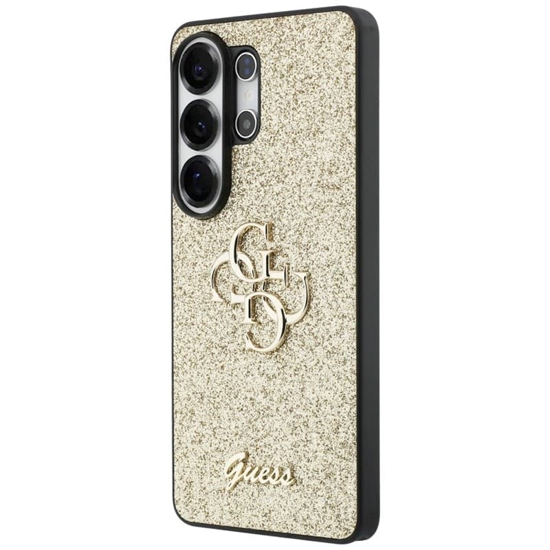 Guess Fixed Glitter Big 4G Metal Logo - Custodia per Samsung Galaxy S26 Ultra (Oro) - 2
