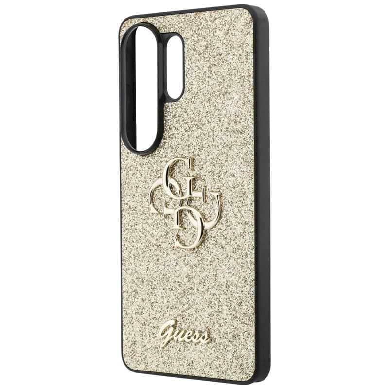 Guess Fixed Glitter Big 4G Metal Logo - Custodia per Samsung Galaxy S26 Ultra (Oro) - 6