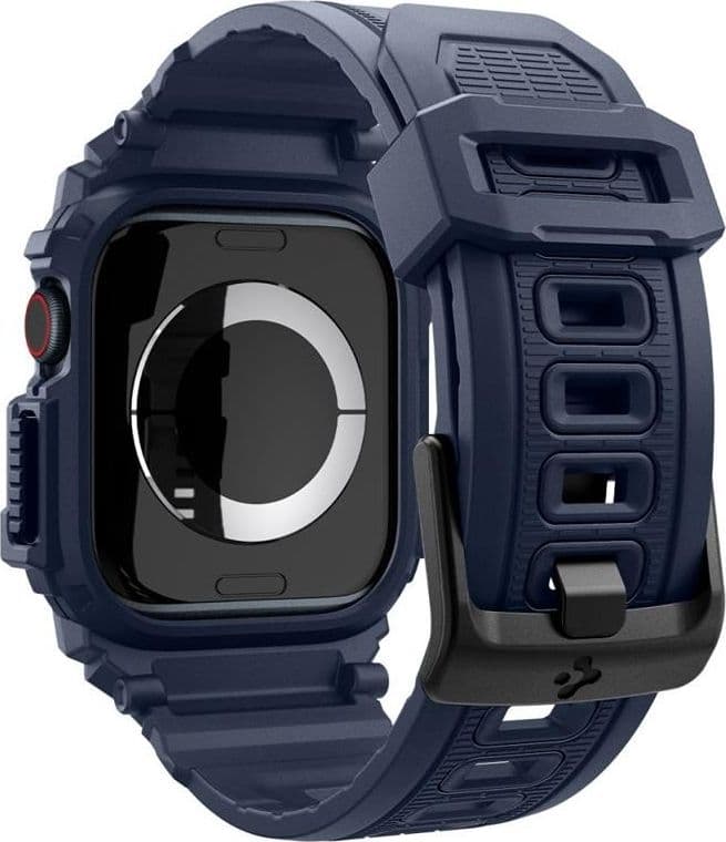 Spigen Rugged Armor Pro - Strap with Case for Apple Watch 10 46 mm (Navy Blue) - 2
