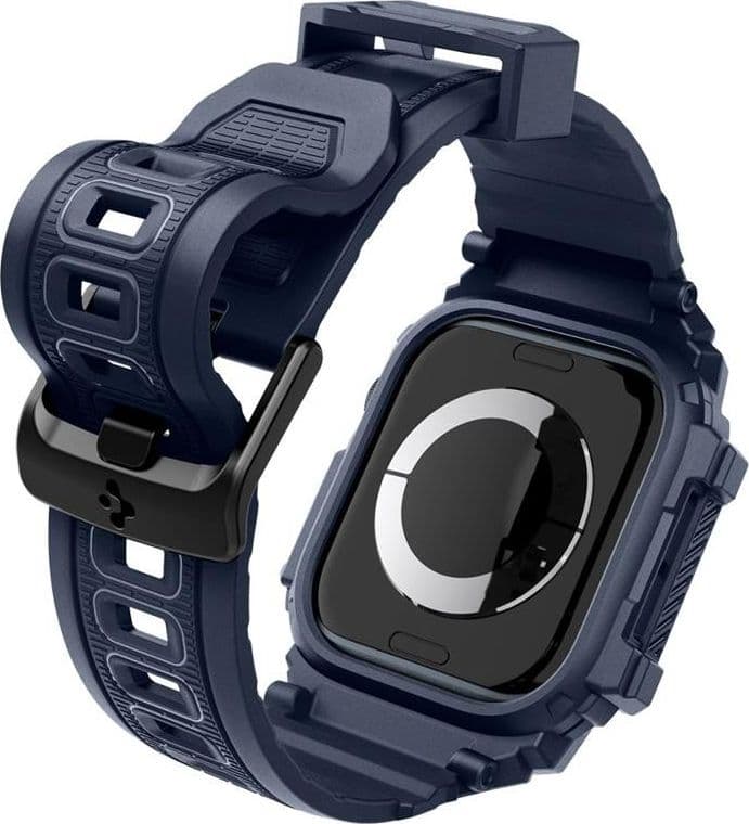 Spigen Rugged Armor Pro - Strap with Case for Apple Watch 10 46 mm (Navy Blue) - 9