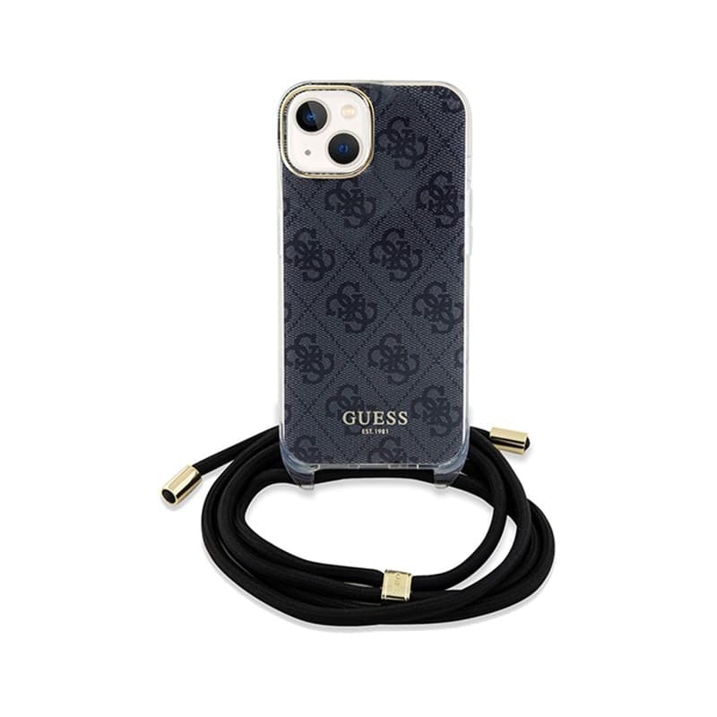 Guess Crossbody Cord 4G Print - iPhone 15 Case (Black) - 2