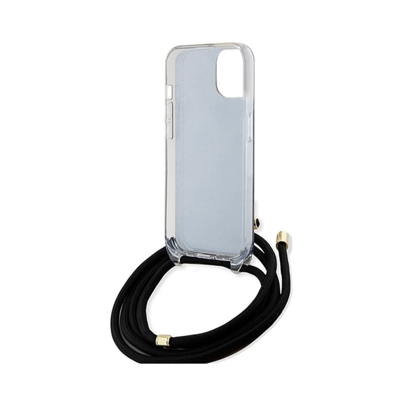 Guess Crossbody Cord 4G Print - iPhone 15 Case (Black) - 6