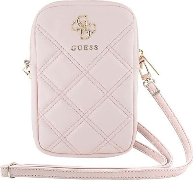 Guess Zip Quilted 4G - Phone bag (pink) - 2