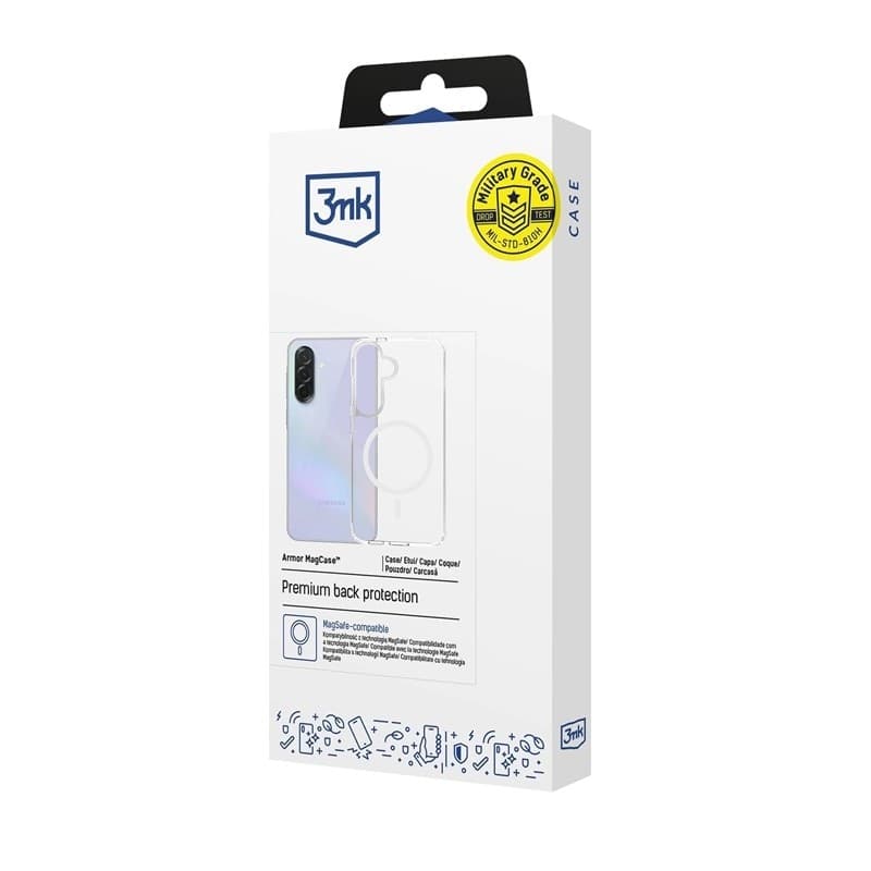 3mk Armor MagCase - Custodia per Samsung Galaxy A37 (Trasparente) - 10