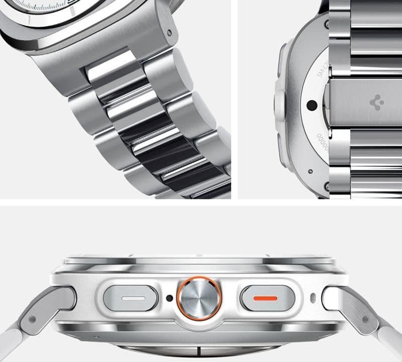 Spigen Modern Fit Band - Bracelet for Samsung Galaxy Watch Ultra 47 mm (Silver) - 9