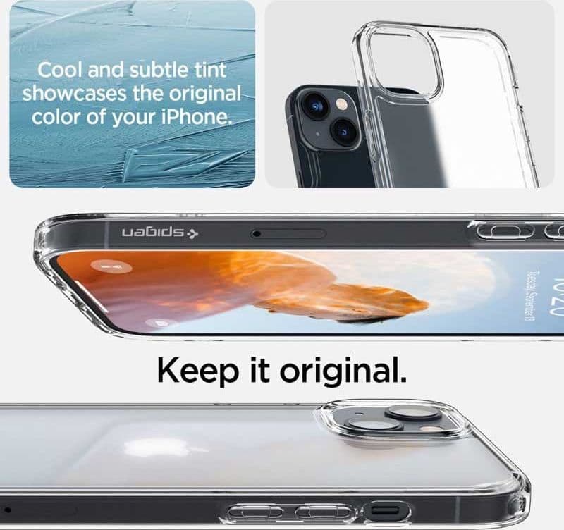 Spigen Ultra Hybrid Matte - Case for iPhone 15 Plus / iPhone 14 Plus (Transparent Matte) - 10