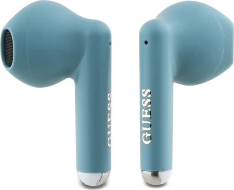 Guess Printed Classic Logo - Bluetooth TWS Headphones + Charging Case (Turquoise) - 2