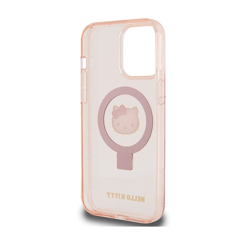Hello Kitty Ring Stand Glitter Electrop Logo MagSafe - Case iPhone 15 Pro Max (pink) - 7