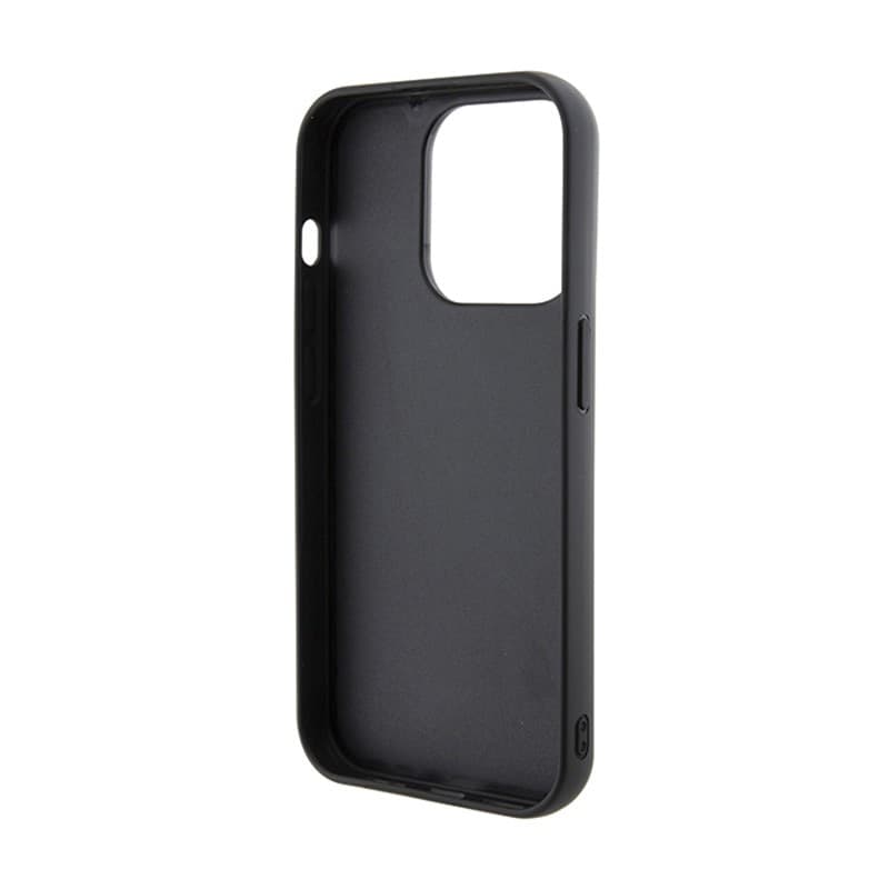 Karl Lagerfeld Gripstand Saffiano Karl & Choupette Pins - iPhone 14 Pro Case (Black) - 7