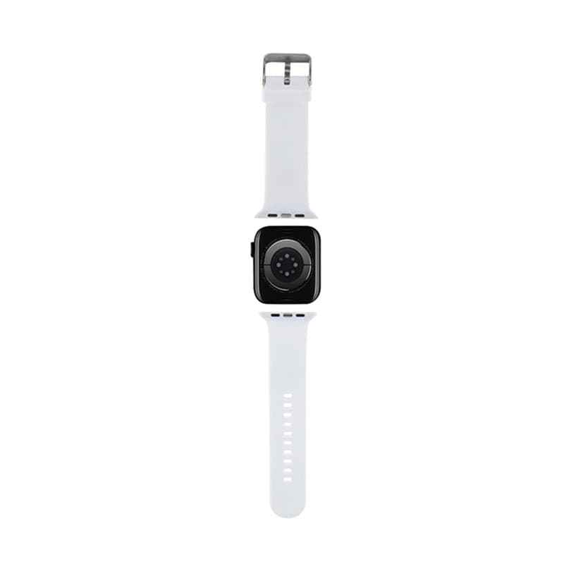 Karl Lagerfeld 3D Rubber Karl Heads NFT - Strap for Apple Watch 42/44/45/49 mm (white) - 2
