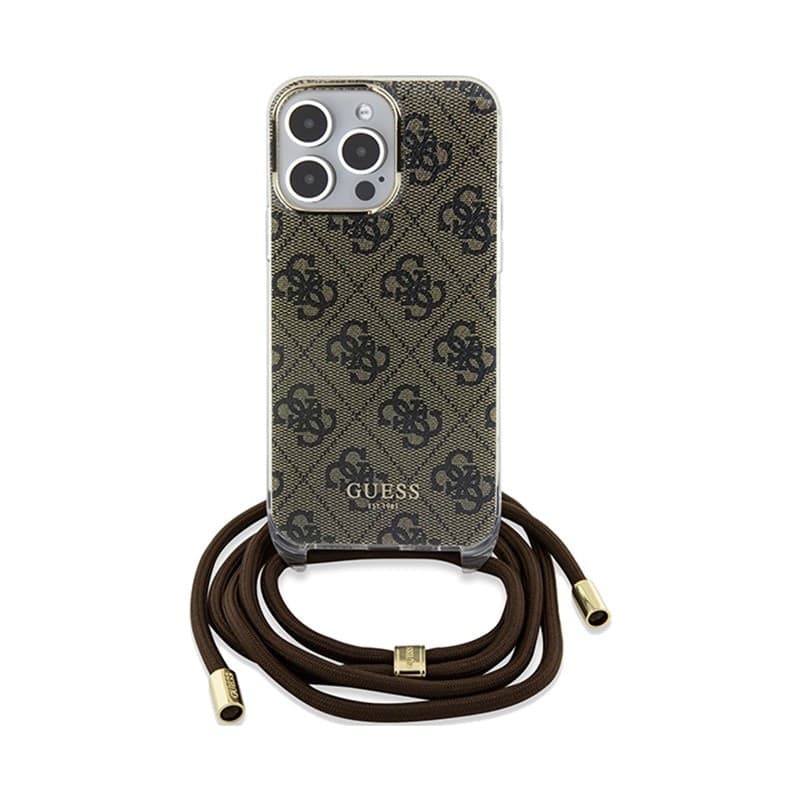 Guess Crossbody Cord 4G Print - iPhone 15 Pro Max Case (brown) - 2