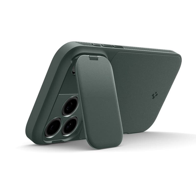 Spigen Optik Armor Mag MagSafe - Custodia per iPhone 17 Pro Max (Verde Abisso) - 4