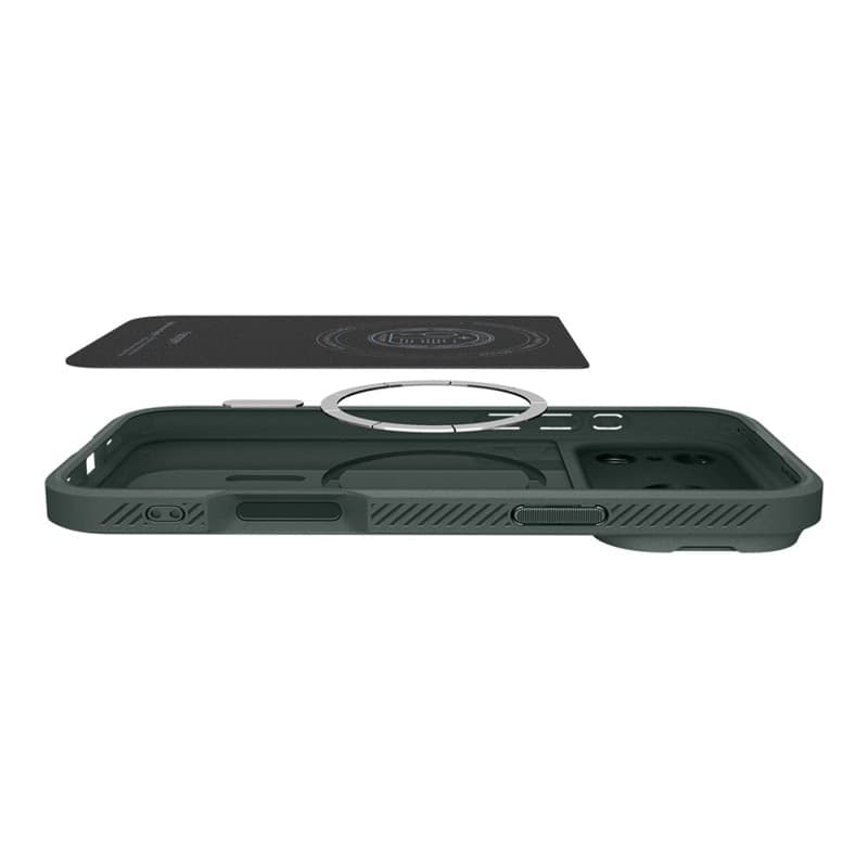 Spigen Optik Armor Mag MagSafe - Custodia per iPhone 17 Pro Max (Verde Abisso) - 5