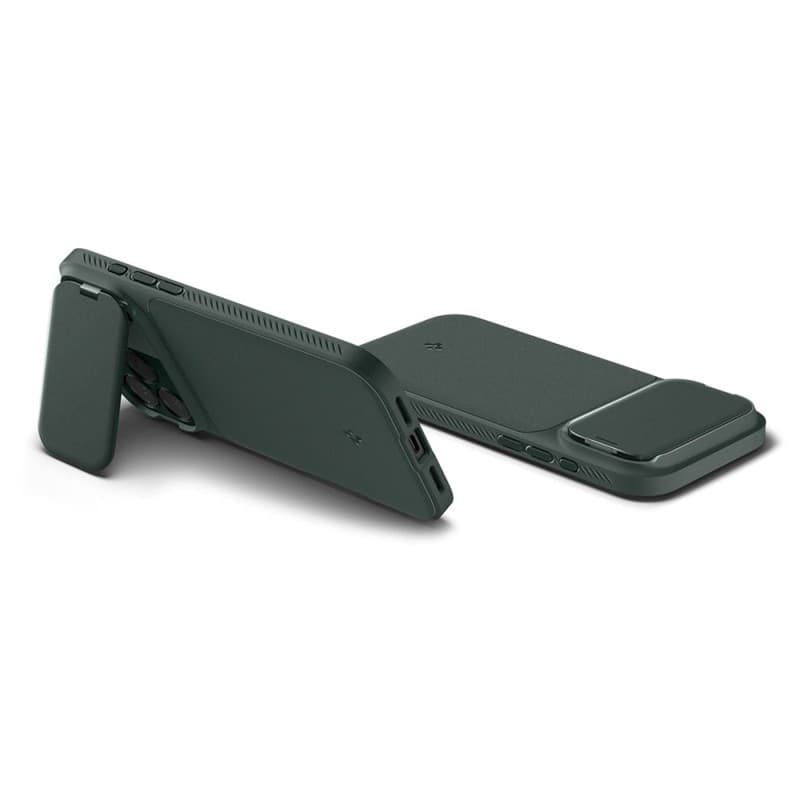 Spigen Optik Armor Mag MagSafe - Custodia per iPhone 17 Pro Max (Verde Abisso) - 6