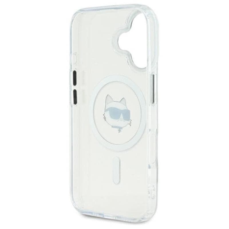 Karl Lagerfeld IML Metal Choupette Head MagSafe - Case for iPhone 16 Plus (white) - 7