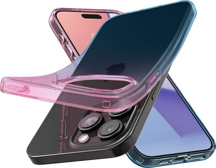 Spigen Liquid Crystal Glitter - Case for iPhone 15 Pro (Gradation Pink) - 6