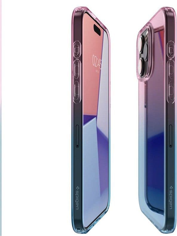 Spigen Liquid Crystal Glitter - Case for iPhone 15 Pro (Gradation Pink) - 8