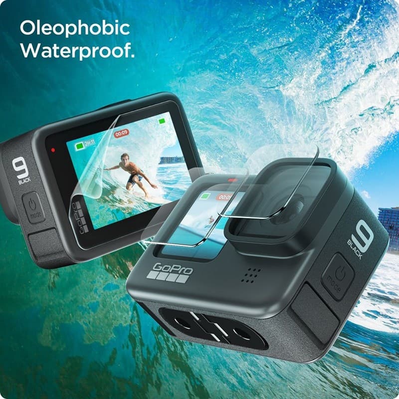 Spigen Glas.TR Slim + Film 2-Set - Glass and film set for GoPro Hero 12 / 11 / 10 / 9 (2 sets) - 6