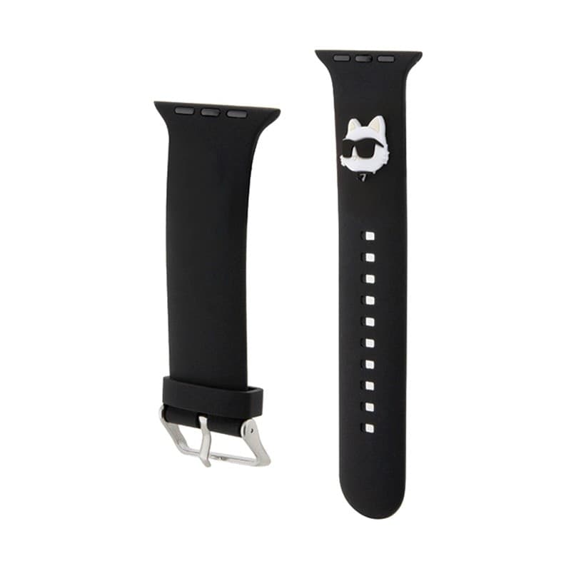 Karl Lagerfeld 3D Rubber Choupette Head NFT - Strap for Apple Watch 38/40/41 mm (black) - 3