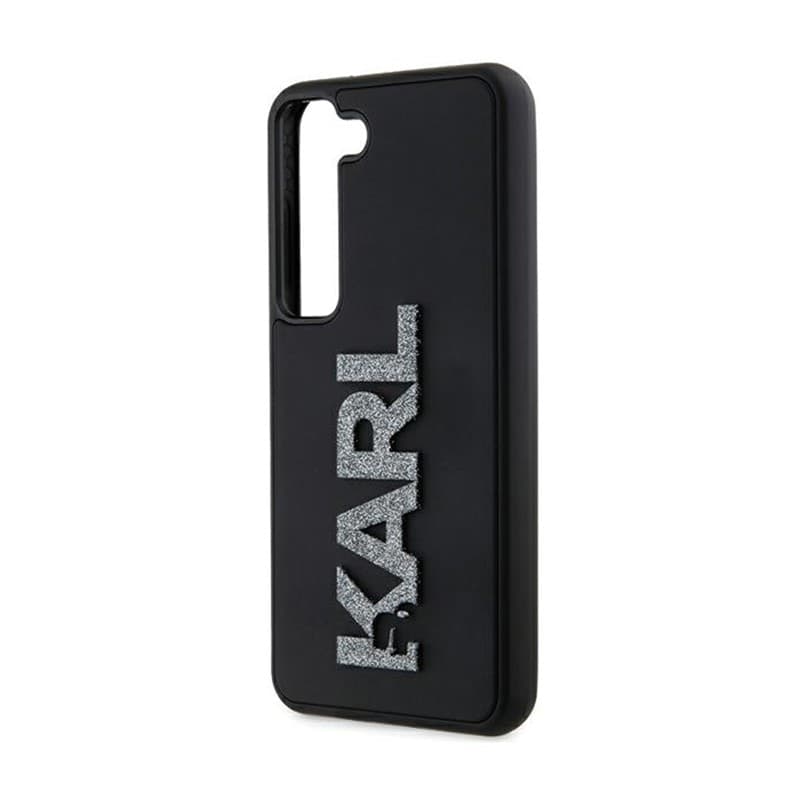 Karl Lagerfeld 3D Rubber Glitter Logo - Samsung Galaxy S23+ Case (black) - 6
