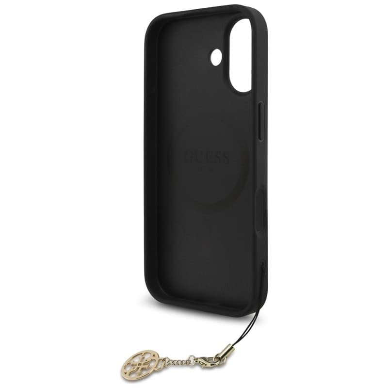 Guess 4G Charms Collection - Custodia MagSafe per iPhone 17 (Nero) - 6