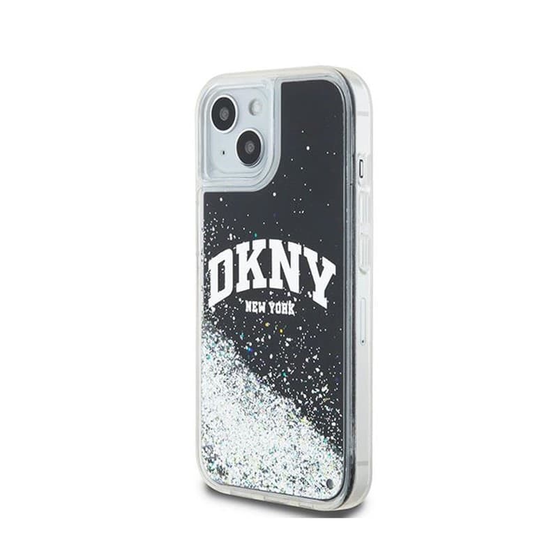 DKNY Liquid Glitter Big Logo - Case for iPhone 15 Plus / 14 Plus (black) - 2