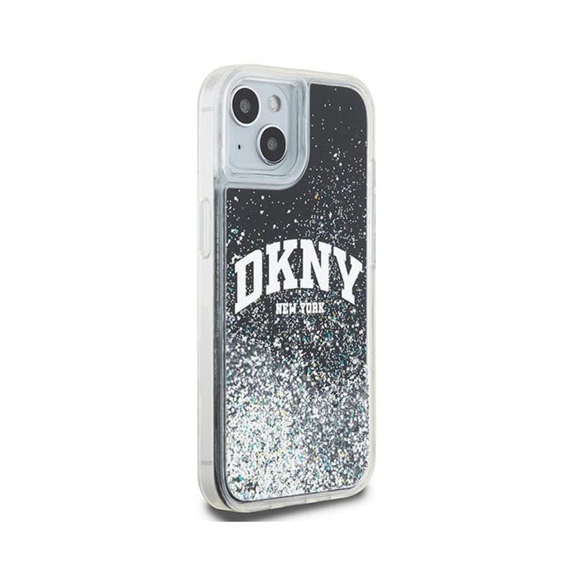DKNY Liquid Glitter Big Logo - Case for iPhone 15 Plus / 14 Plus (black) - 4