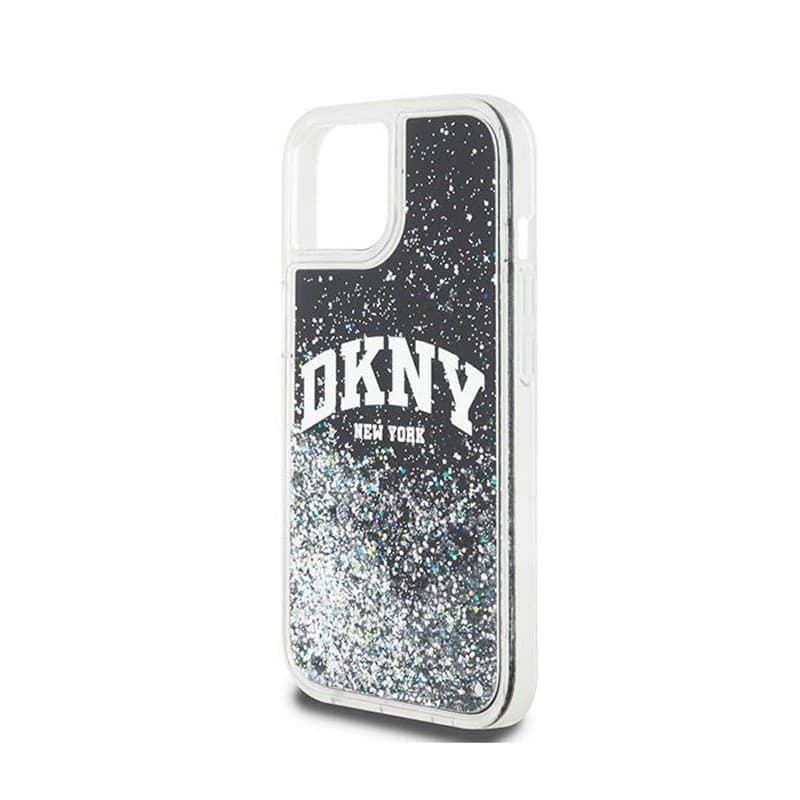 DKNY Liquid Glitter Big Logo - Case for iPhone 15 Plus / 14 Plus (black) - 6
