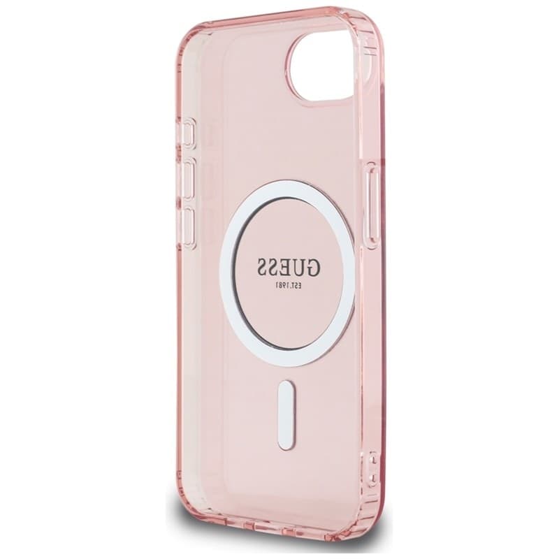 Guess IML Glitter Circle MagSafe - Case for iPhone 16e (pink) - 7
