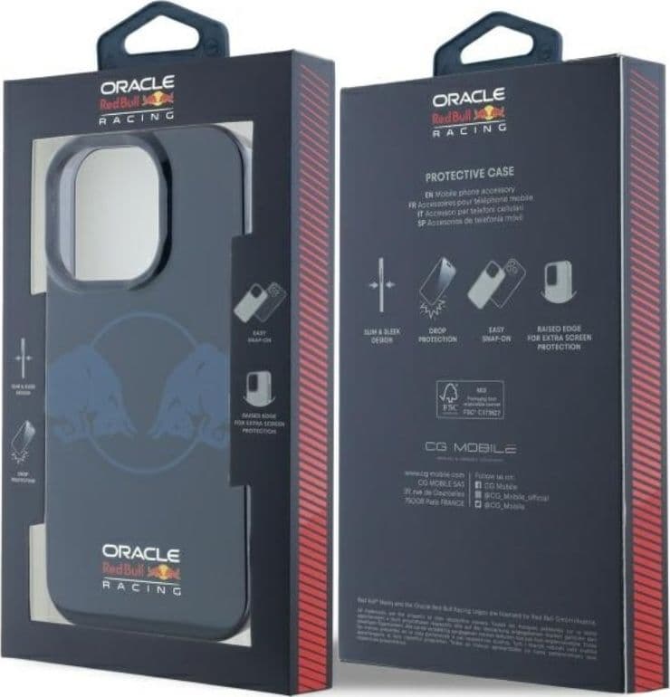 Red Bull IML Two Bulls MagSafe - Custodia per iPhone 16 Pro Max (Blu navy) - 8