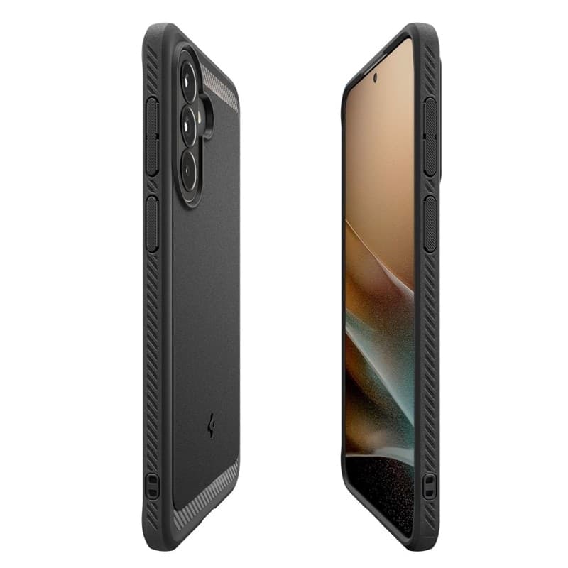 Spigen Rugged Armor - Custodia per Samsung Galaxy A57 5G (Nero opaco) - 7