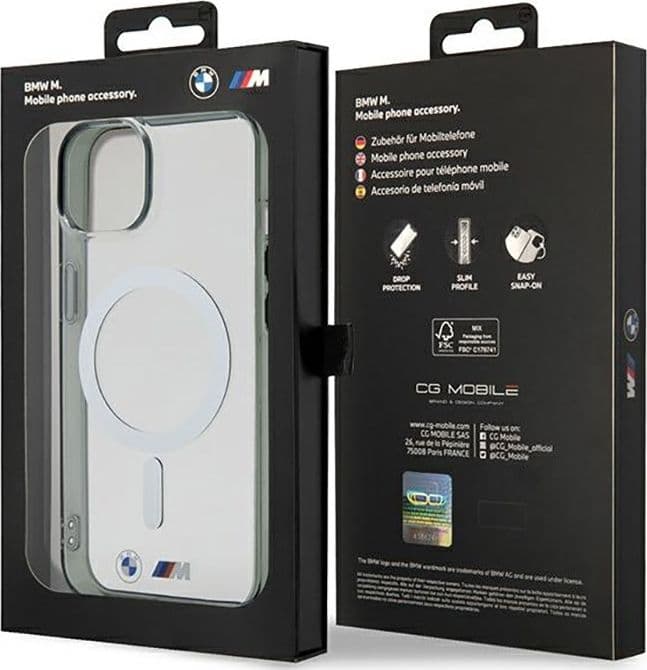 BMW Silver Ring MagSafe - Case for iPhone 14 (Transparent) - 8