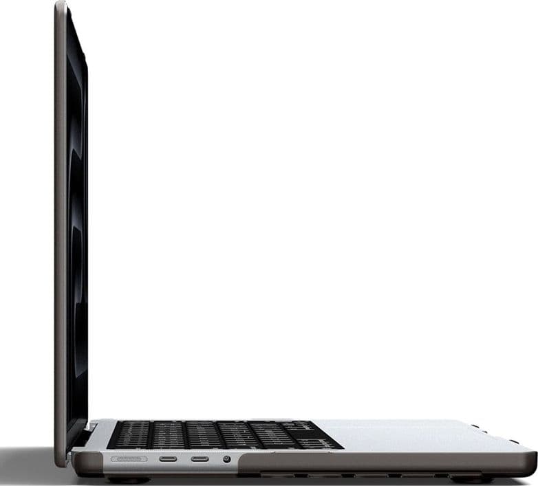 Spigen AirSkin - Custodia per MacBook Pro 16" (M5/M4/M3/M2/M1/2026-2021) (Nero ghiaccio) - 3