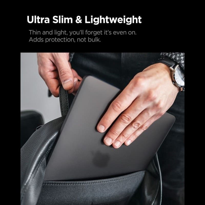 Spigen AirSkin - Custodia per MacBook Pro 16" (M5/M4/M3/M2/M1/2026-2021) (Nero ghiaccio) - 7