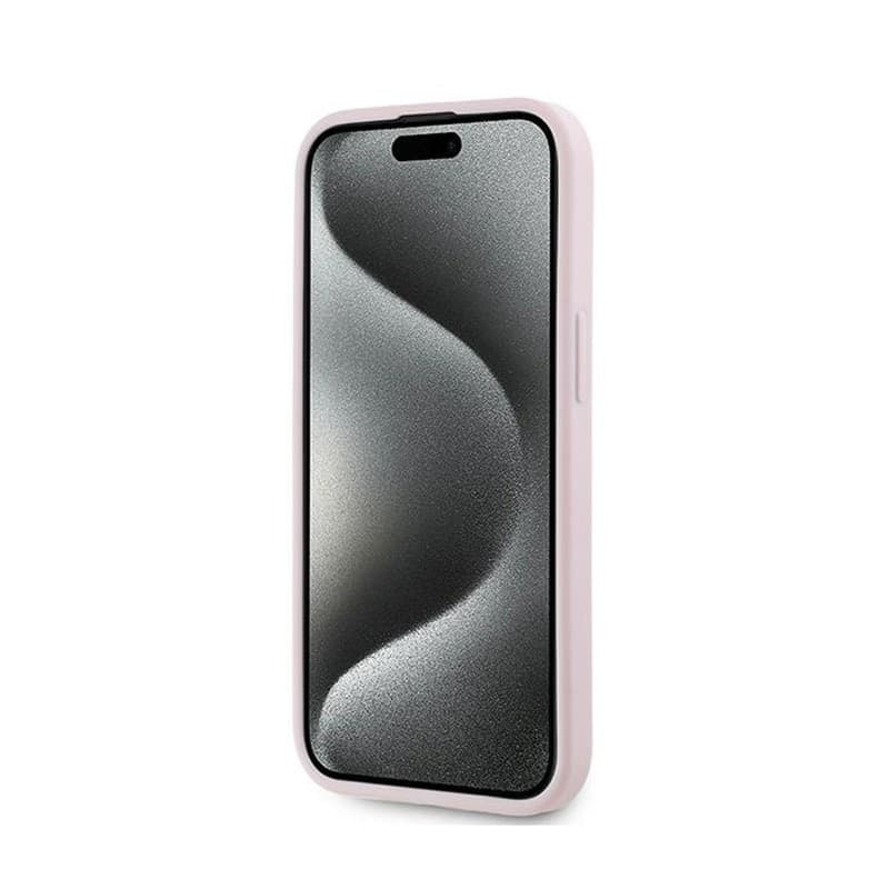 Karl Lagerfeld Diagonal Quilted Script - Case for iPhone 15 / 14 / 13 (Pink) - 5