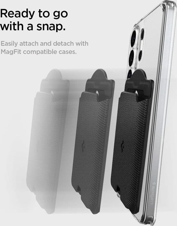 Portafoglio Spigen Urban Fit MagSafe - Portafoglio magnetico (nero) - 8