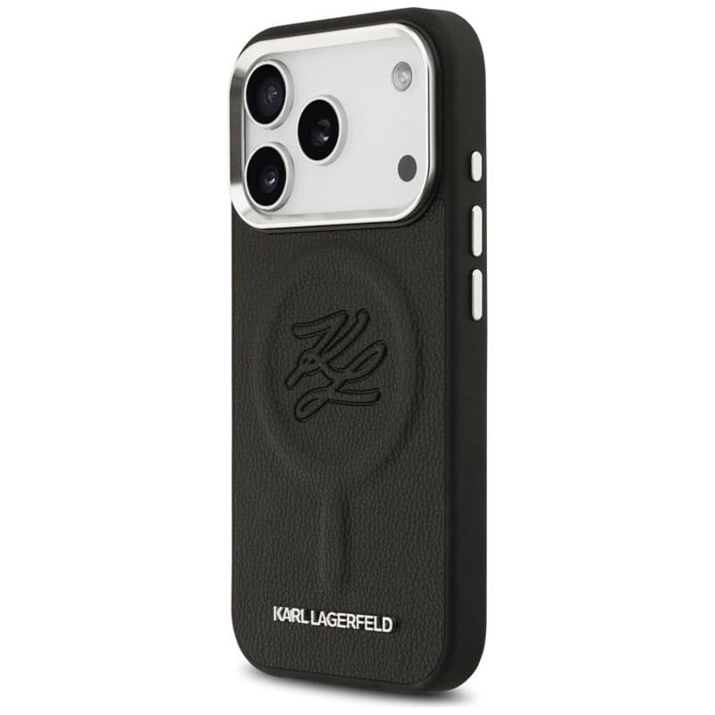 Karl Lagerfeld Initial & Metal Logo MagSafe - Case for iPhone 17 Pro (black) - 2