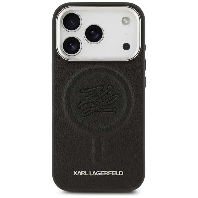 Karl Lagerfeld Initial & Metal Logo MagSafe - Case for iPhone 17 Pro (black) - 3