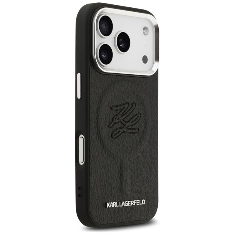 Karl Lagerfeld Initial & Metal Logo MagSafe - Case for iPhone 17 Pro (black) - 4