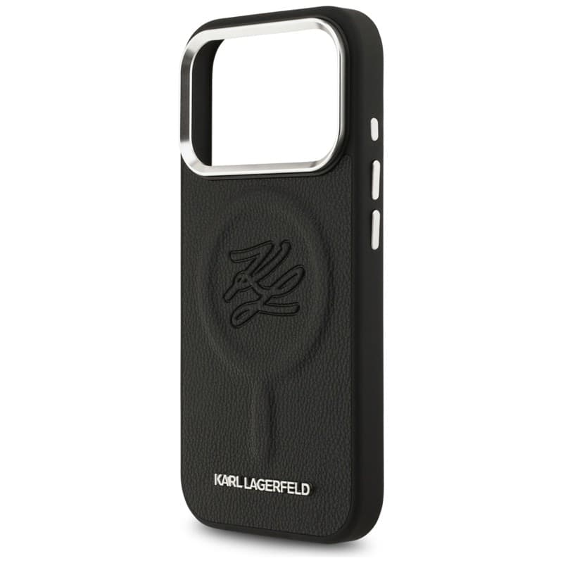 Karl Lagerfeld Initial & Metal Logo MagSafe - Case for iPhone 17 Pro (black) - 6