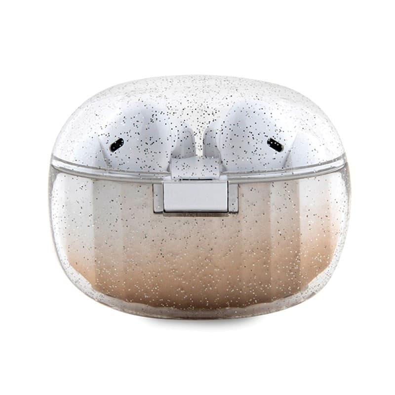 Guess Glitter Gradient - TWS Bluetooth headphones + charging case (gold) - 2