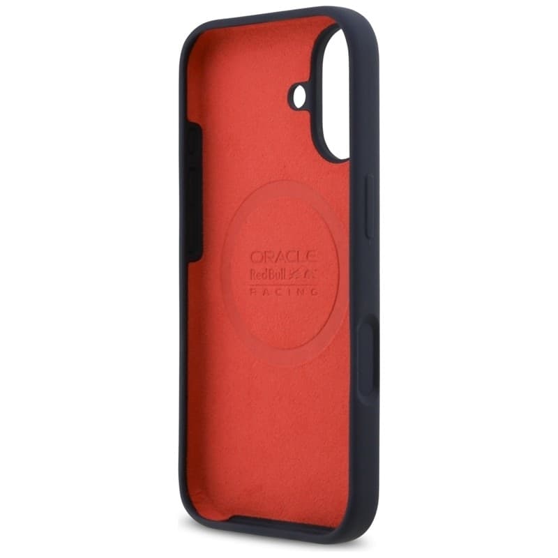 Custodia MagSafe in silicone con anello rosso Red Bull per iPhone 17 (blu navy) - 7