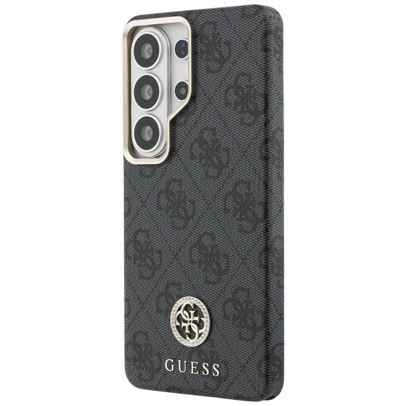 Custodia Guss 4G con logo rotondo in strass MagSafe per Samsung Galaxy S26 Ultra (nera) - 2