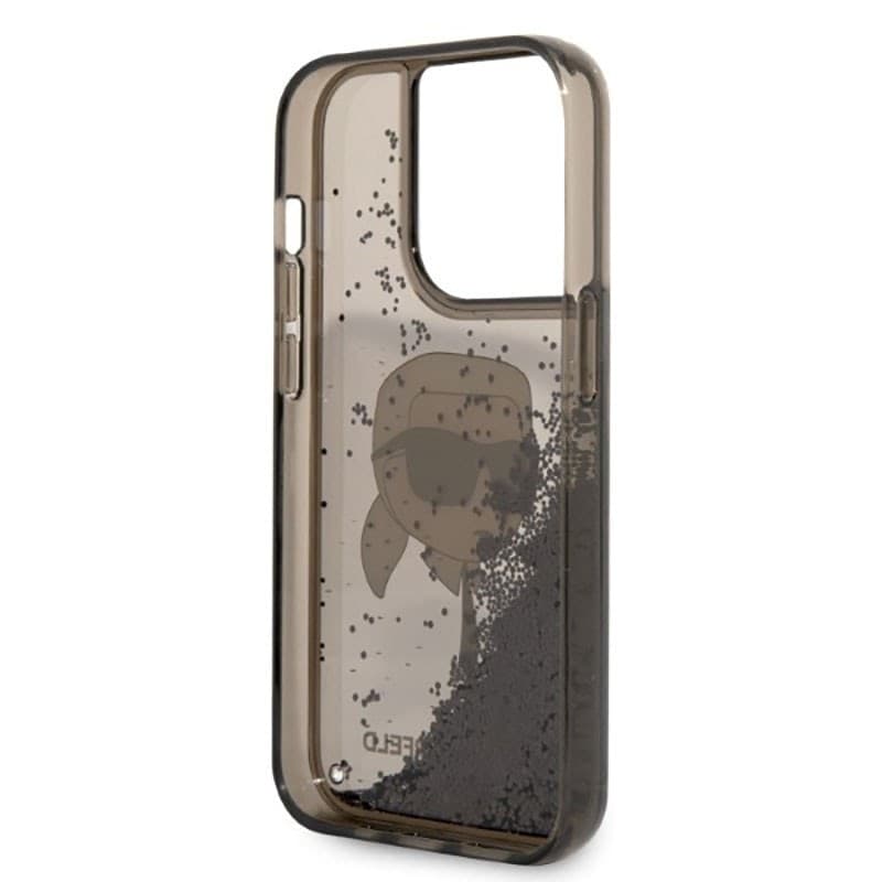 Karl Lagerfeld Liquid Glitter NFT Karl's Head - Case for iPhone 14 Pro (Black) - 7