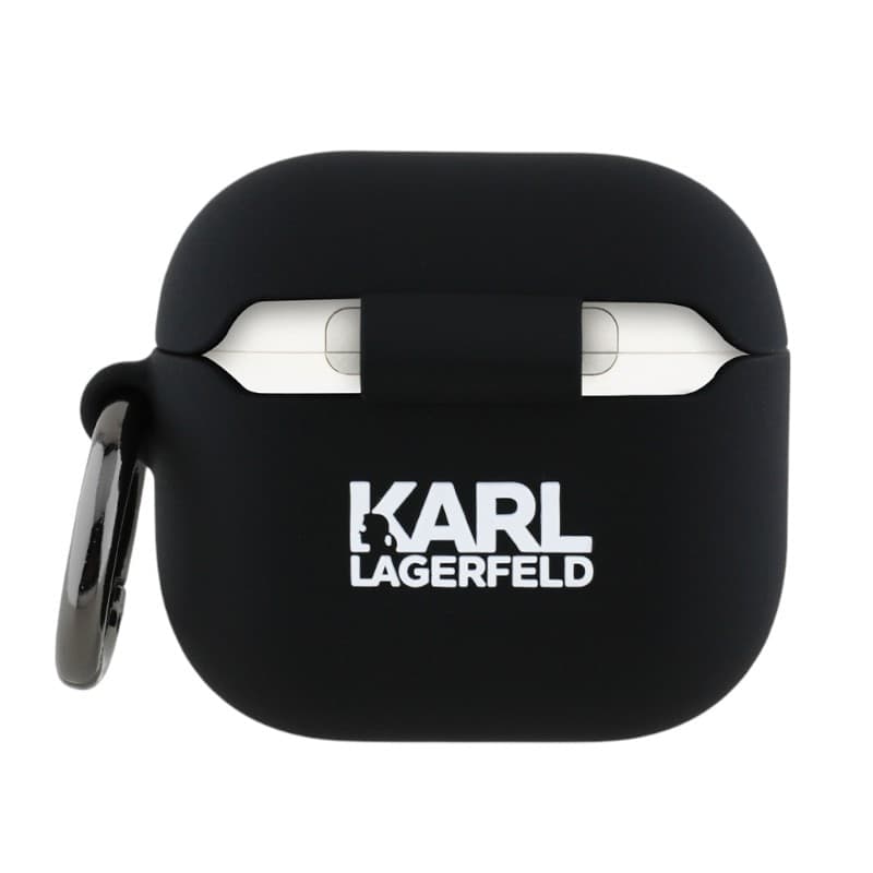 Karl Lagerfeld Silicone Choupette Head 3D - AirPods 4 Case (black) - 2