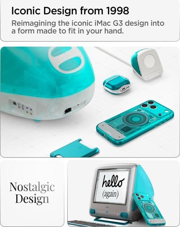 Spigen Ultra Hybrid Mag MagSafe - Custodia per iPhone 18 Pro / 17 Pro (C-One Bondi Blue) - 8