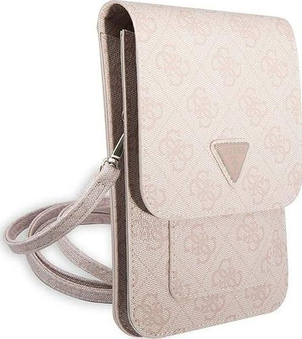 Guess Wallet 4G Triangle Logo Phone Bag (Pink) - 3