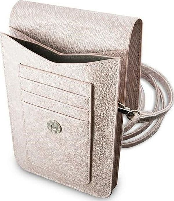 Guess Wallet 4G Triangle Logo Phone Bag (Pink) - 4