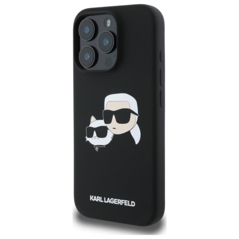 Karl Lagerfeld Silicone Double Heads Print MagSafe - Case iPhone 16 Pro Max (black) - 2